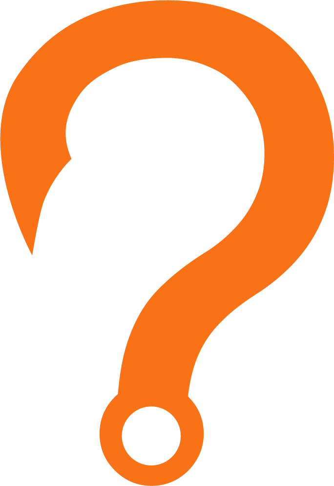 Hoowks Logo, a mix of a hook and an question mark