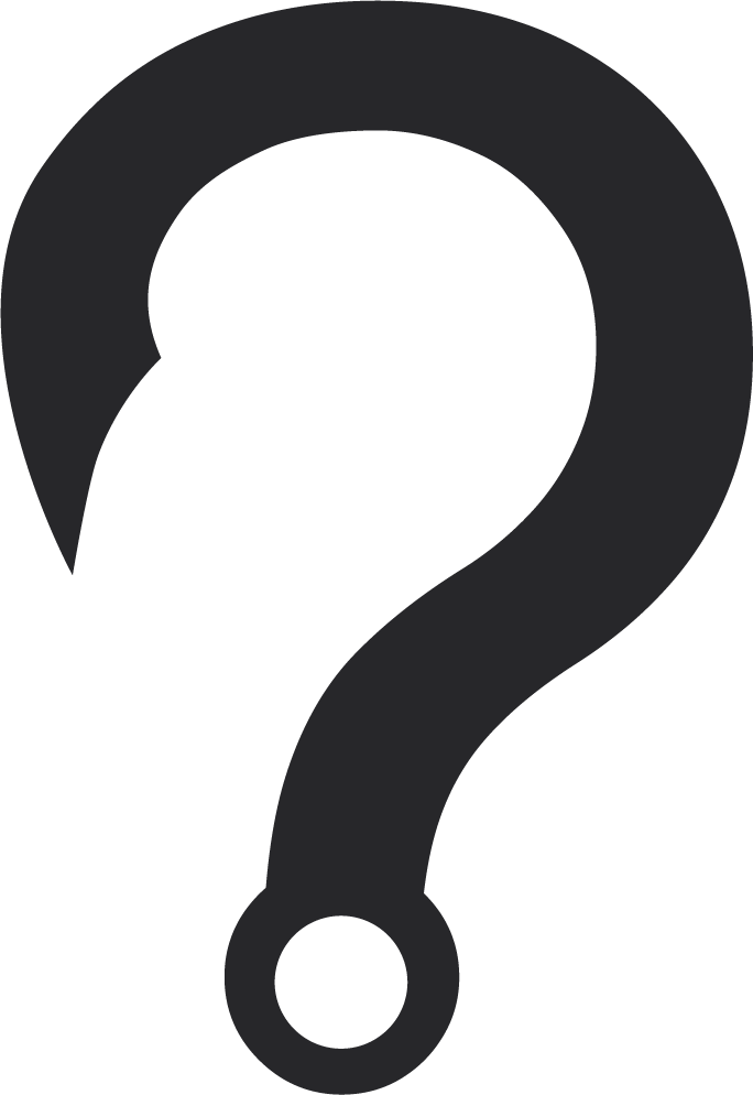 Hoowks Logo, a mix of a hook and an question mark